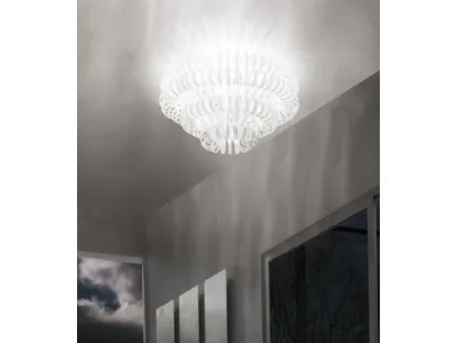 Lampada a soffitto in vetro Ecos di Vistosi