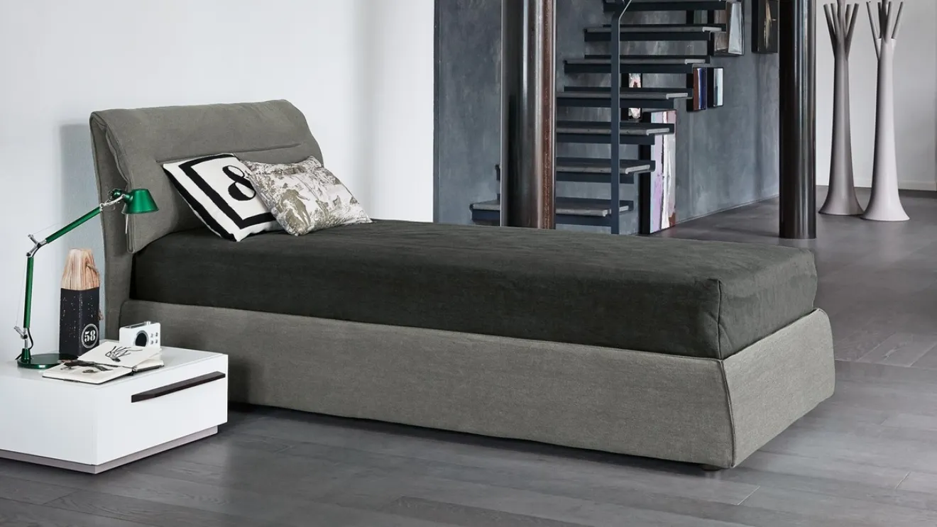 Letto singolo con box contenitore Campo di Bonaldo